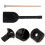 Black Plastic Handheld Cowbell Versatile For Party And Band Use 11
