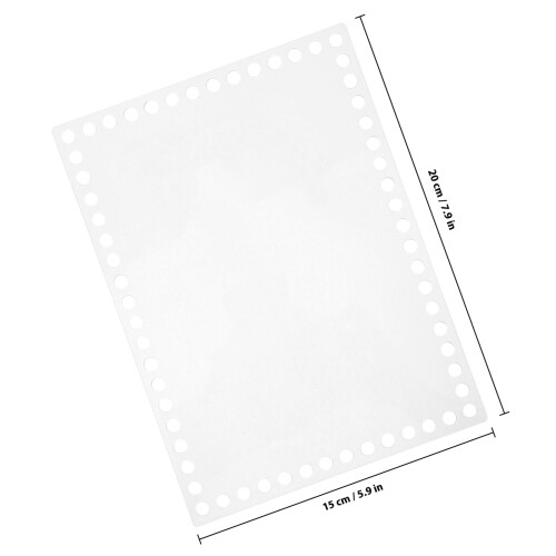 2 Pcs Acrylic Transparent Sheet Weaving Material Diy Accessories 1