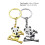 2Stk Panda Key Pendants Ski- Dekorative Anhänger 8