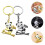 2Stk Panda Key Pendants Ski- Dekorative Anhänger 4