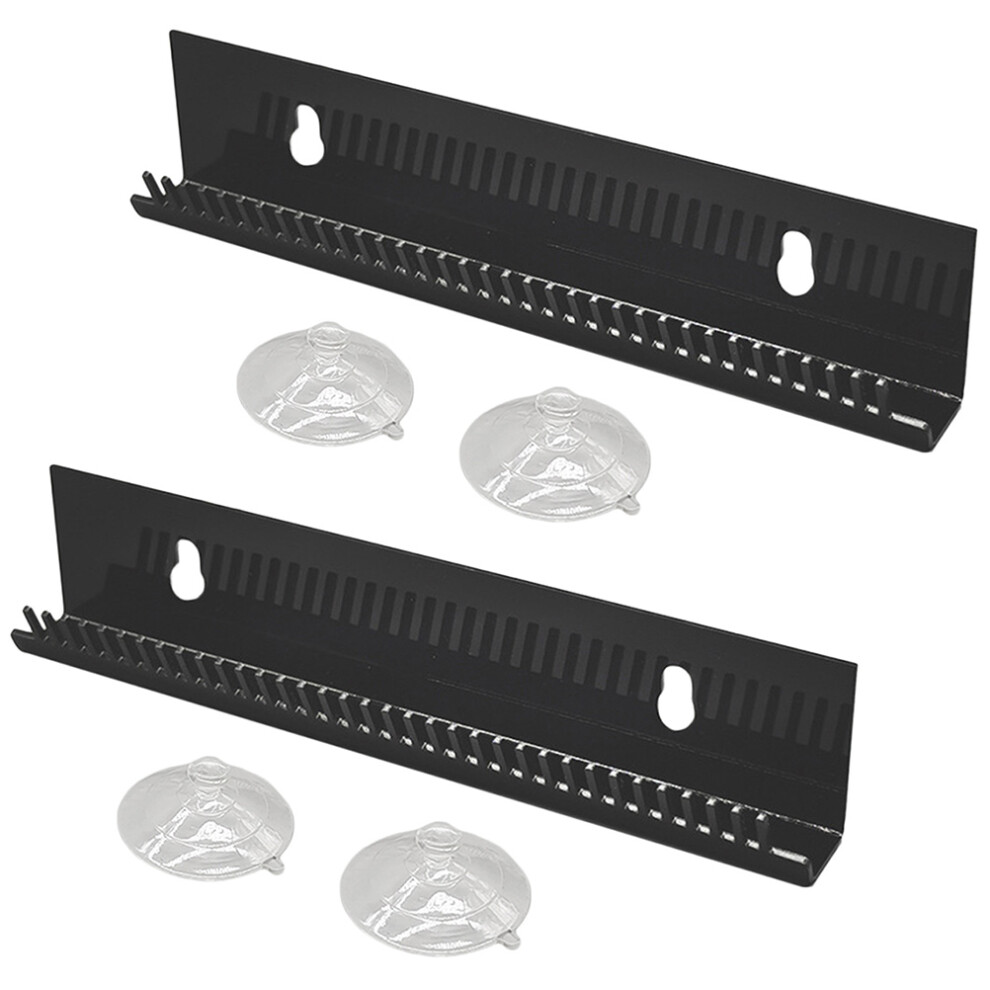 Inoomp Unisex 2Pcs Portable Hair Extension Holder Suction Cup Display Rack