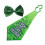 2 Pcs Green Tie St. Patricks Day Accessories Sequin Bowtie Adjustable 7