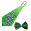 2 Pcs Green Tie St. Patricks Day Accessories Sequin Bowtie Adjustable 1