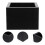Cup Holder Box Black 2pcs 3.3x3.3x2.2in 11