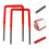 2pcs Ladder Well Sturdy Ladder Heavy Duty Ladder Multi-Purpose 5