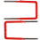 2pcs Ladder Well Sturdy Ladder Heavy Duty Ladder Multi-Purpose 11