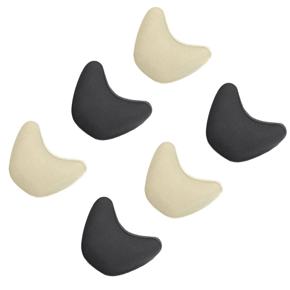 Inoomp 6Pair High Heel Insole Toe Pad Cushion Elastic Forefoot Pad For Shoes