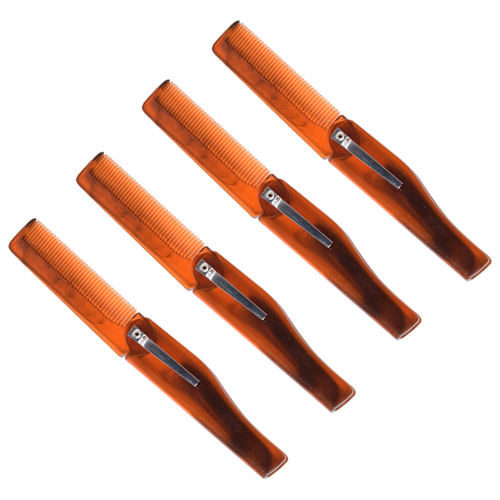 Inoomp Melantax 4-Pack Men's Plastic Folding Hair Combs