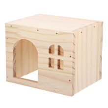 Adorable Rat House Animal Hut Wood Multi 1pack