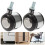 Braking System Plastic Caster Wheel 4pcs 3