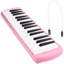 Beginners Melodica Instrument Pink Plastic 1pcs