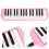 Beginners Melodica Instrument Pink Plastic 1pcs 4