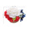 6Ronds Serviette Jute Fleurs Artificielles Style 3