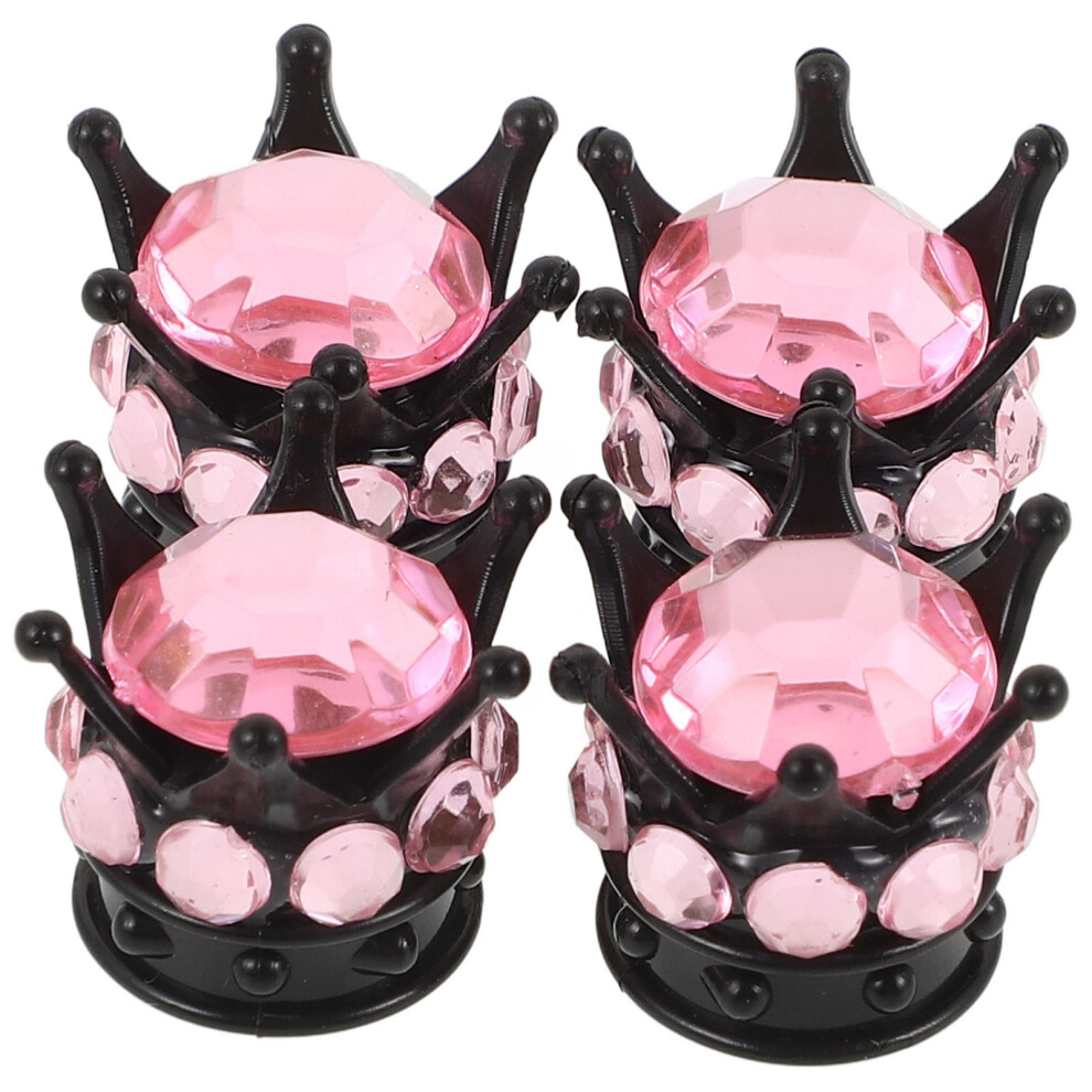 Raindrops Valve Caps For Car Tyres Pink Plastic 4set 0.6x0.5x0.5in-image-OPC-PK8GCC9-NEW