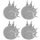 Training Targets For Shooting Personal Users Silver 24pcs 4