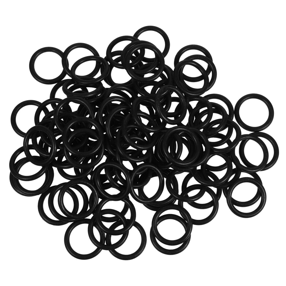 Worgeous 100 Pcs Cap Fire Extinguisher Seal 2.80X2.80x0.10cm Black 3163133099840