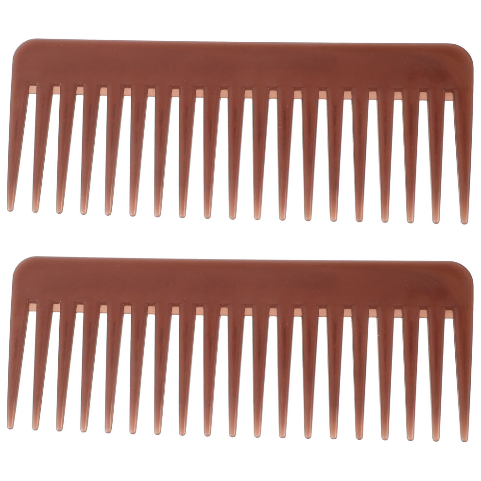Artibetter 2 Pcs Combs Wide Tooth Salon Diy Hairstyle Travel