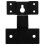 1Ensemble Crochet Audio En Fer Noir Support Mural Polyvalent Et Solide 1