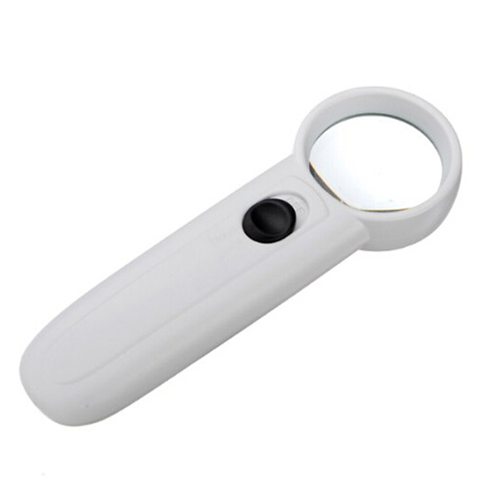 Artibetter White Handheld Magnifying Glass Page Magnifiers For Reading Small