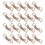 Bandage Clips Aluminum Rubber String 20pcs 1.4x0.6x0.08in 10