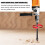 10 Pcs Tile Drill Cement Board Bit Multipurpose Masonry Black 8