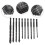 10 Pcs Tile Drill Cement Board Bit Multipurpose Masonry Black 3