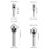 Worgeous  4 Pcs Slanted Hole Chamferer Cobalt Steel Tool Rustproof 11
