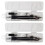 Silver Iron Drawing Compass Set for Students with Refillable Core 2Pcs 1