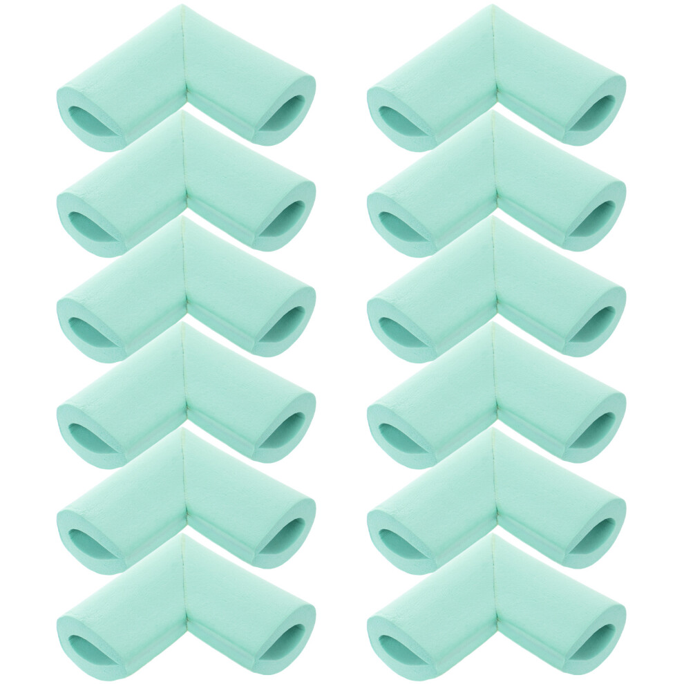 12Pcs Foam Corner Bumpers Sturdy U-Shaped Furniture Guards Light/Green Ohphcall