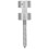 Knobs For Shower Door Caliper Hose Replacement Handle Silver 9