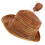 Sun Straw Raffia Straw Hat Assorted Color Foldable 1pack 7
