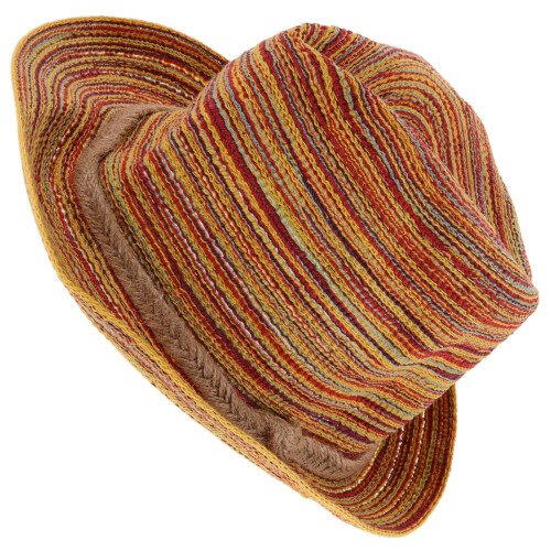 Sun Straw Raffia Straw Hat Assorted Color Foldable 1pack 2
