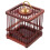 Raindrops Bird Keeping Cage Cage Dark Grey Wood 1 Pcs 4