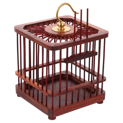 Raindrops Bird Keeping Cage Cage Dark Grey Wood 1 Pcs 2