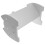 Book Storage Rack White Simple Shelf Child Wpc 7