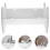 Book Storage Rack White Simple Shelf Child Wpc 9
