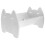 Book Storage Rack White Simple Shelf Child Wpc 8