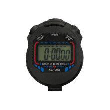 2St Professionele Stopwatch Zwart Met Split Timer Voor Sportgebruik