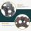 Retro Gear Wall Decoration Practical Ornament Charming Office 11