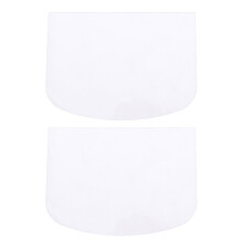 2 pcs transparent soft plastic semicircle cake scraper for baking