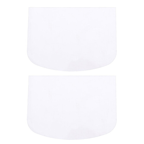 2 pcs transparent soft plastic semicircle cake scraper for baking