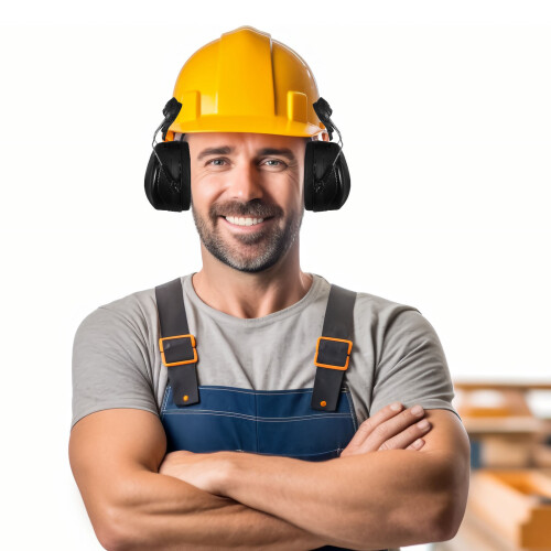 Attachable Ear Muffs Noise Reduction For Construction Sites 2