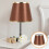 Hollow Lampshade Coffee Fabric Light Diffusion 1 Set 5