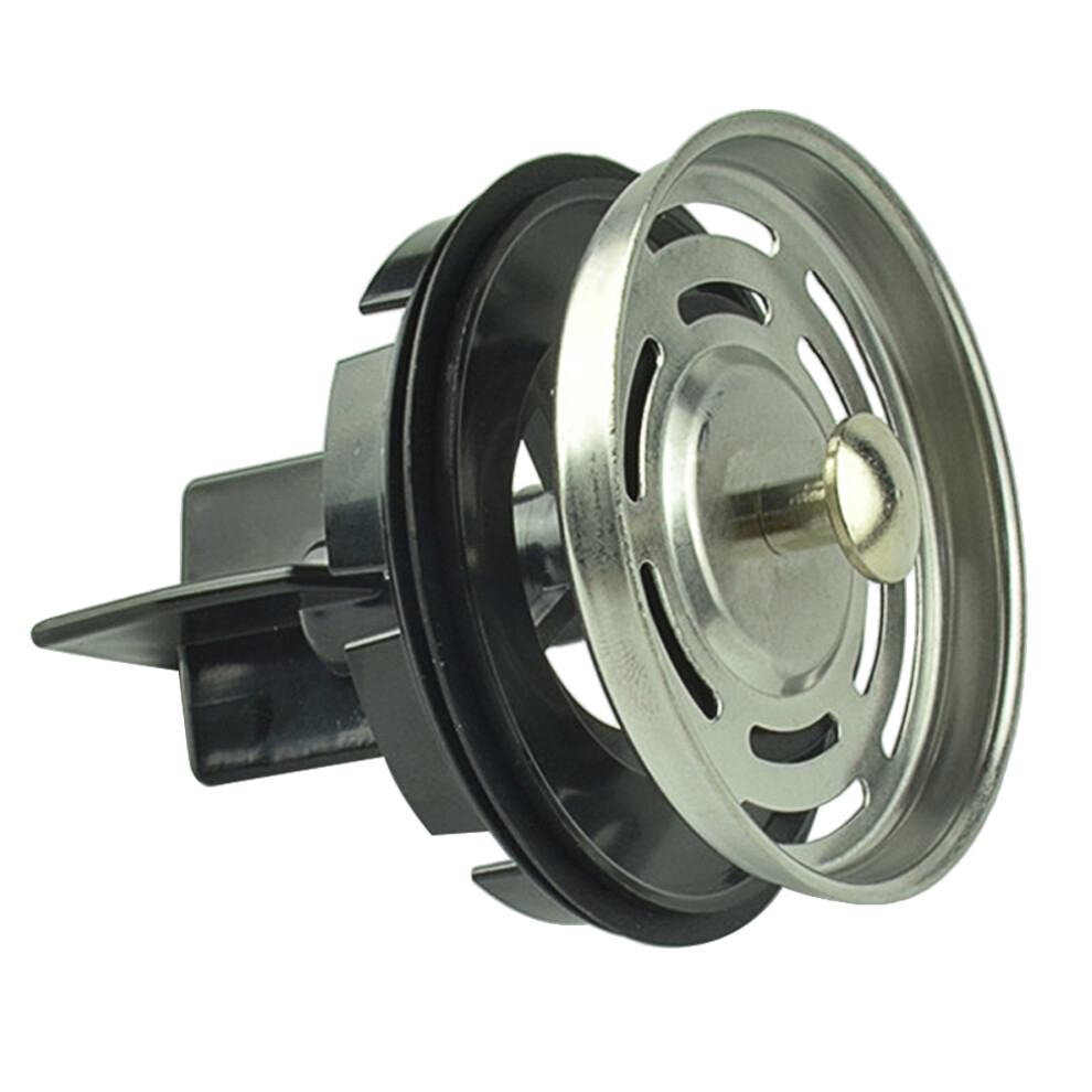 Food Strainer Basket Fast Drainage Sink Overflow Ring Black 3163201137078
