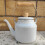 Raindrops Heating Kettle White Round Tea Kettle For Kitchenware 1pcs 10