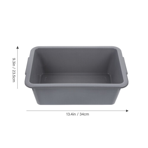Commercial Rectangular Dish Wash Basin Grey 1set 2