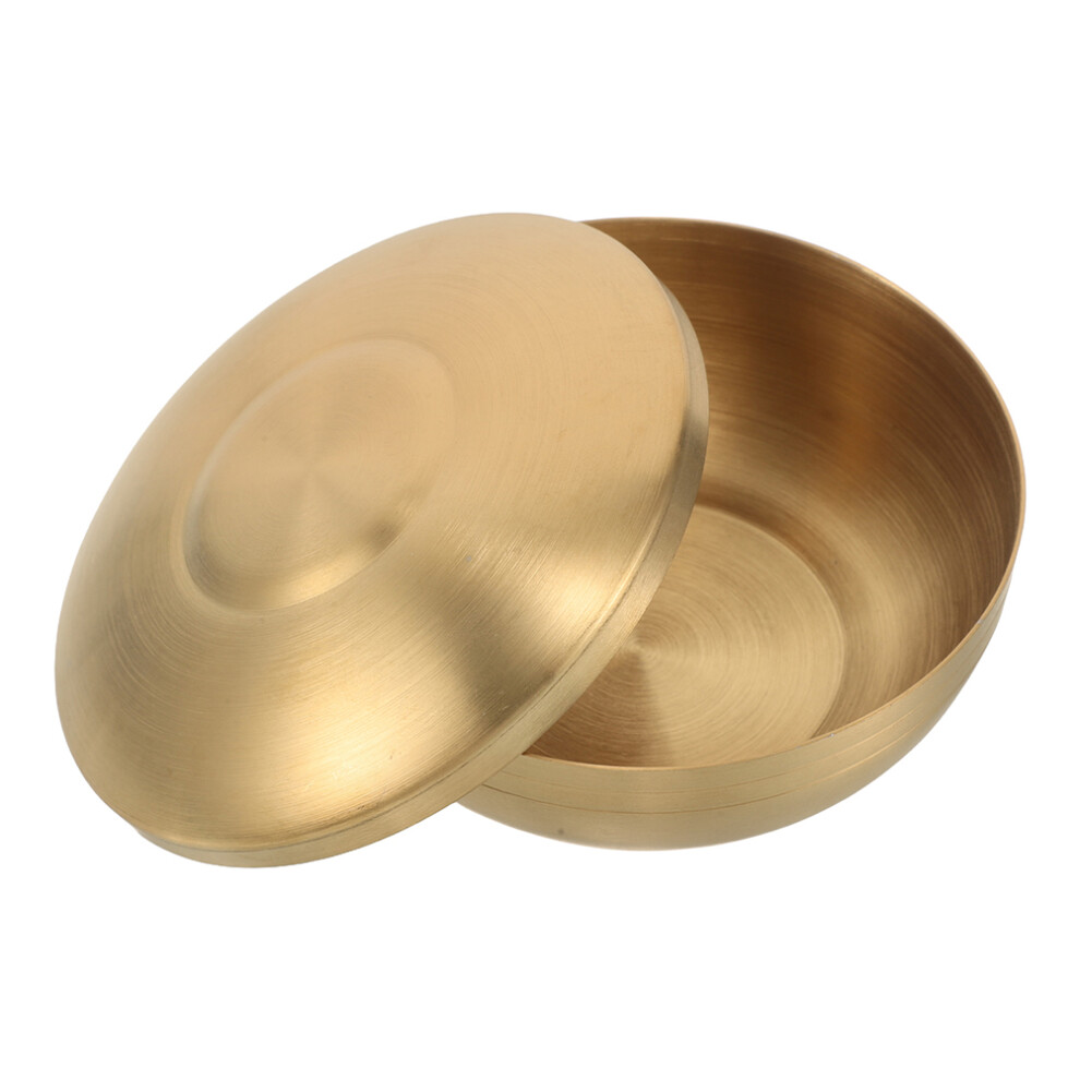 Golden Stainless Steel Korean Rice Bowl With Lid For Storage-image-OPC-PK8GJN8-NEW