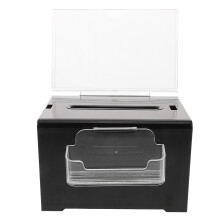 Card Hose Hanging Feeder Ballot Box Travel 20.50x16.00x15.00cm Black