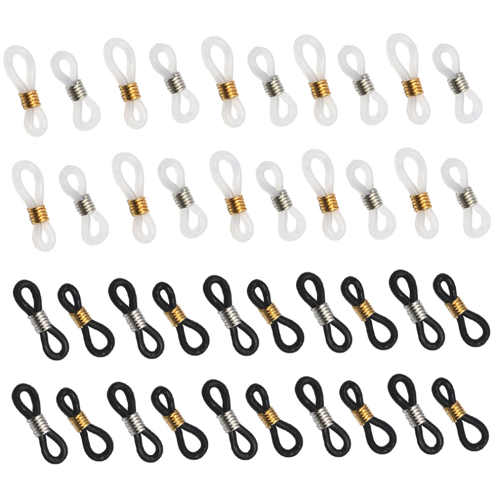 Ohphcall 40 Pcs Glasses Retainer Strap Eyeglass Chain Ends Chains Accessories