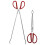 2pcs Garbage Clips With Red Stainless Steel For Home Use 11